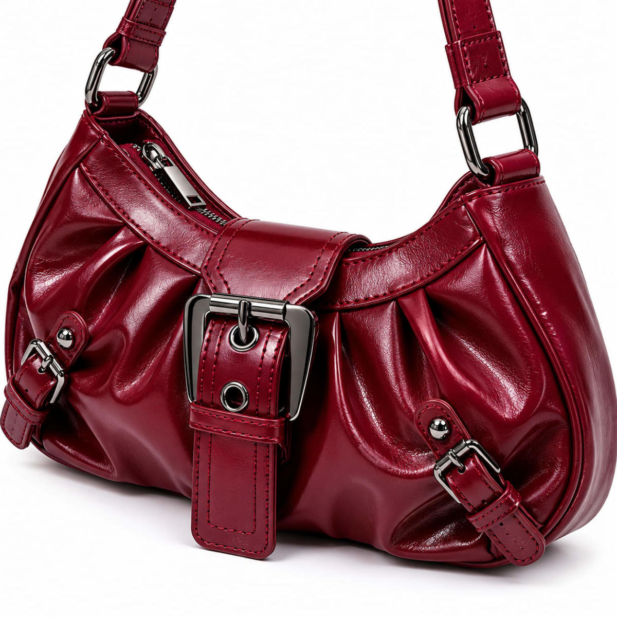 BOlSO DE MANO ROJO VINO