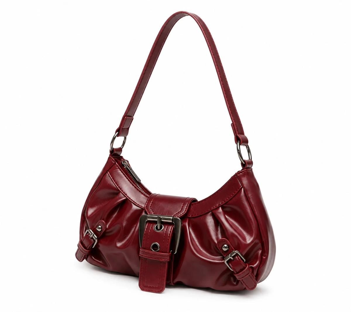 BOlSO DE MANO ROJO VINO 3