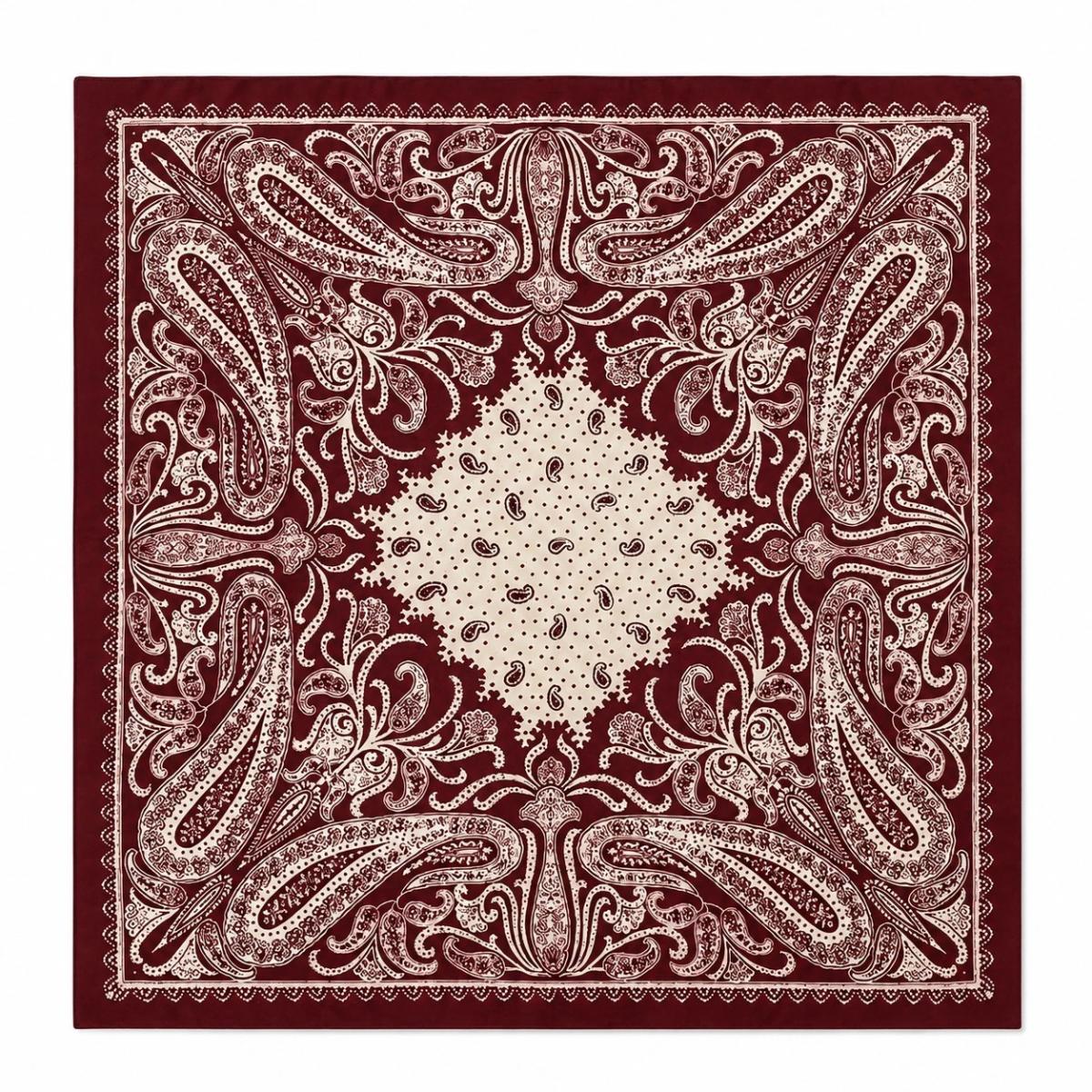 PAÑUELO ROJO VINO 2