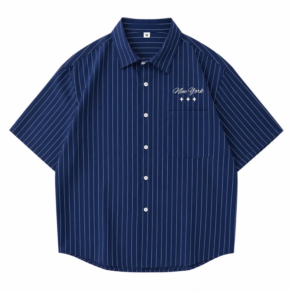 CAMISA A RAYAS AZUL 2