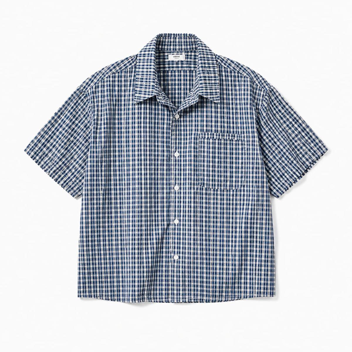CAMISA A CUADROS CELESTE 2