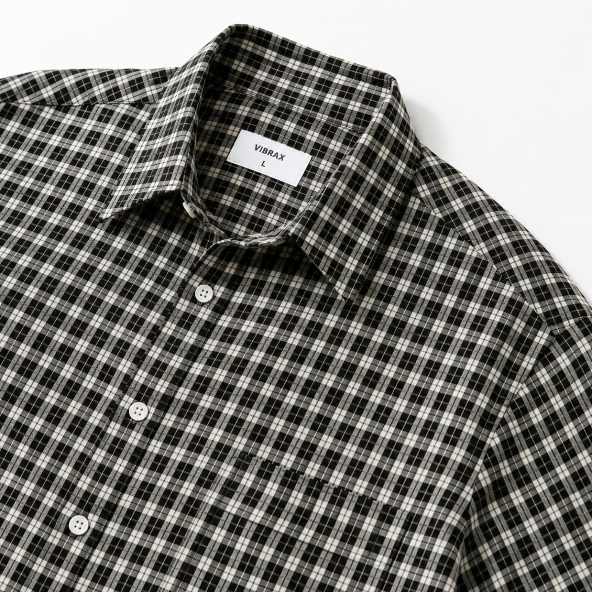 CAMISA A CUADROS NEGRO