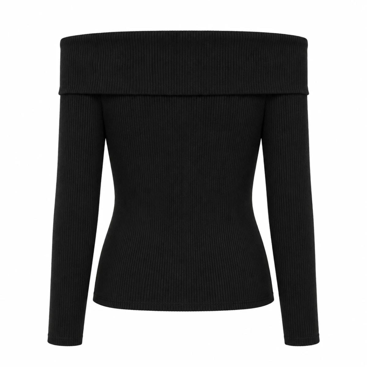 Polo / top manga larga off shoulder. 3