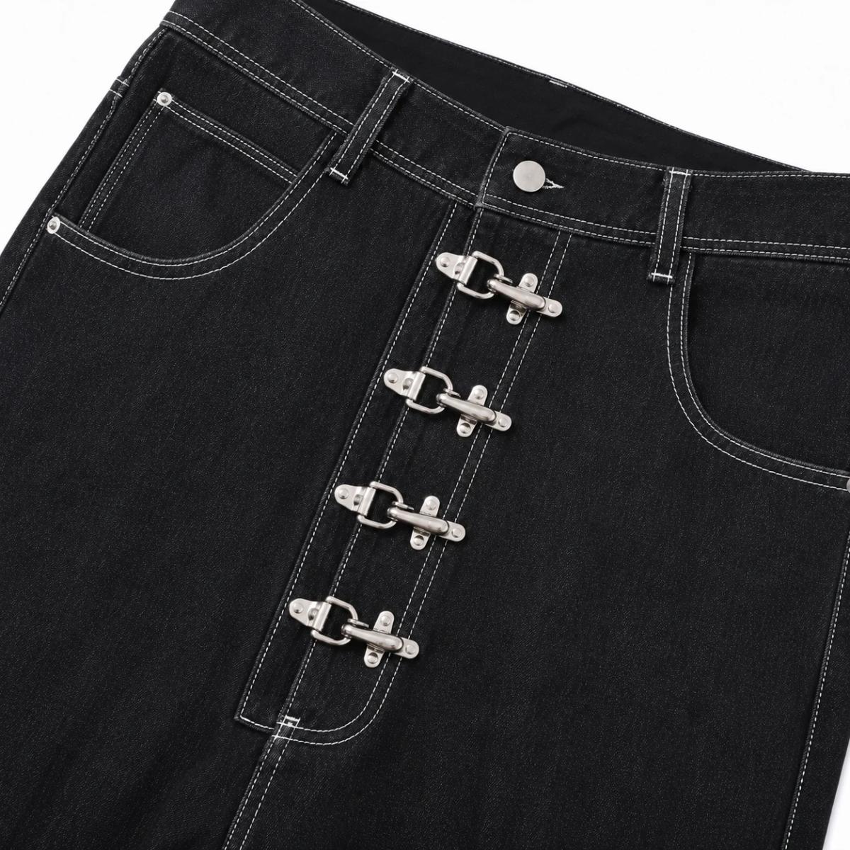 Black Buckle Denim