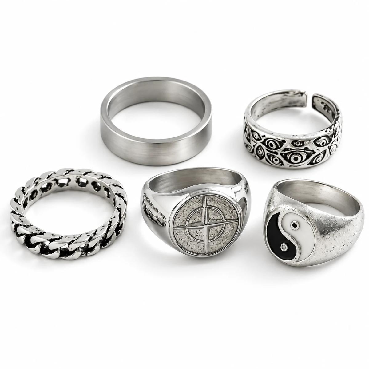 Silver Rings Set 2