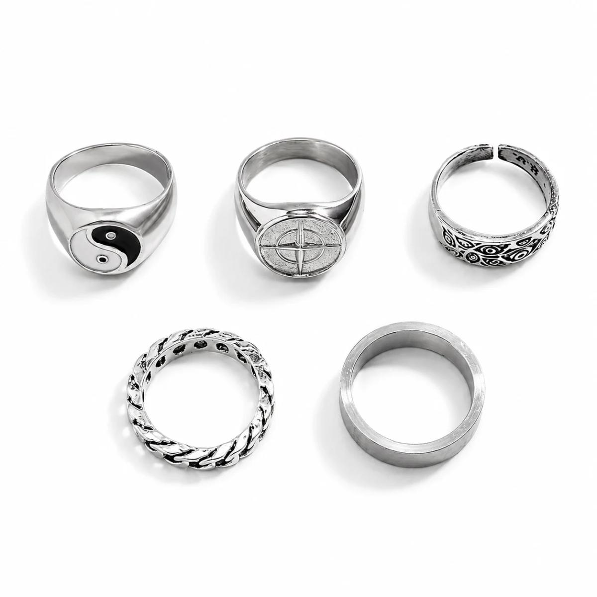 Silver Rings Set 3