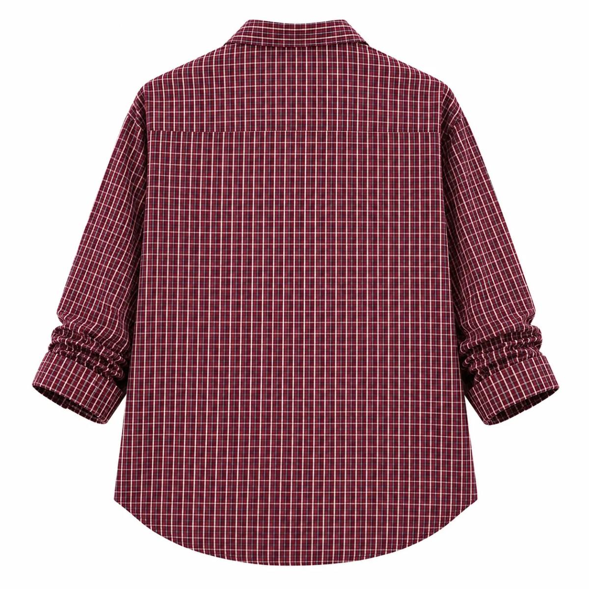 Camisa Burgundy Plaid 3