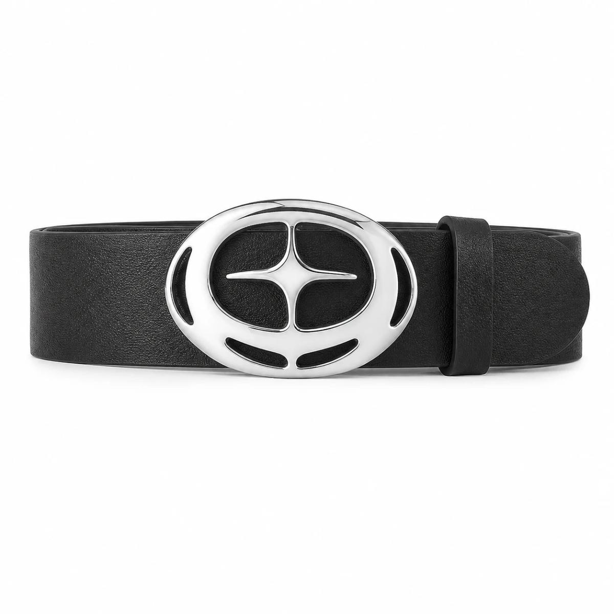 Correa Silver Buckle Black
