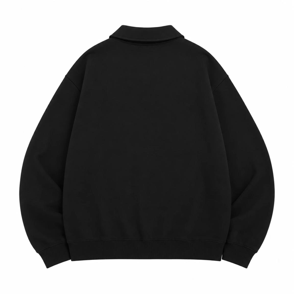 Polera Half Zip Black 3