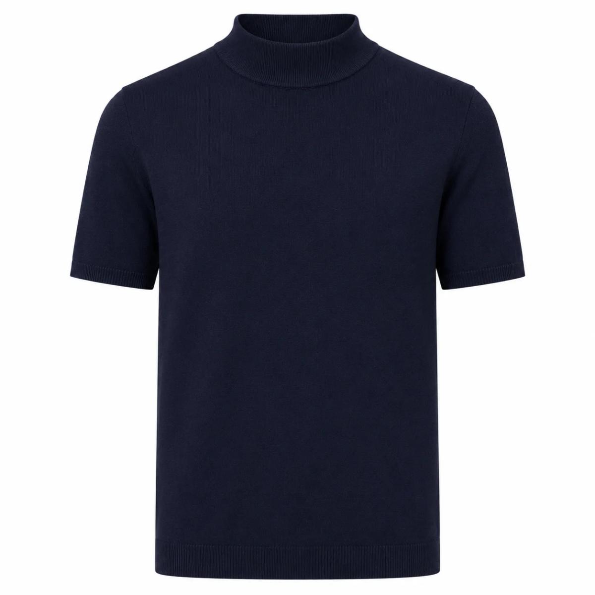 Polo Mock Neck Black 2
