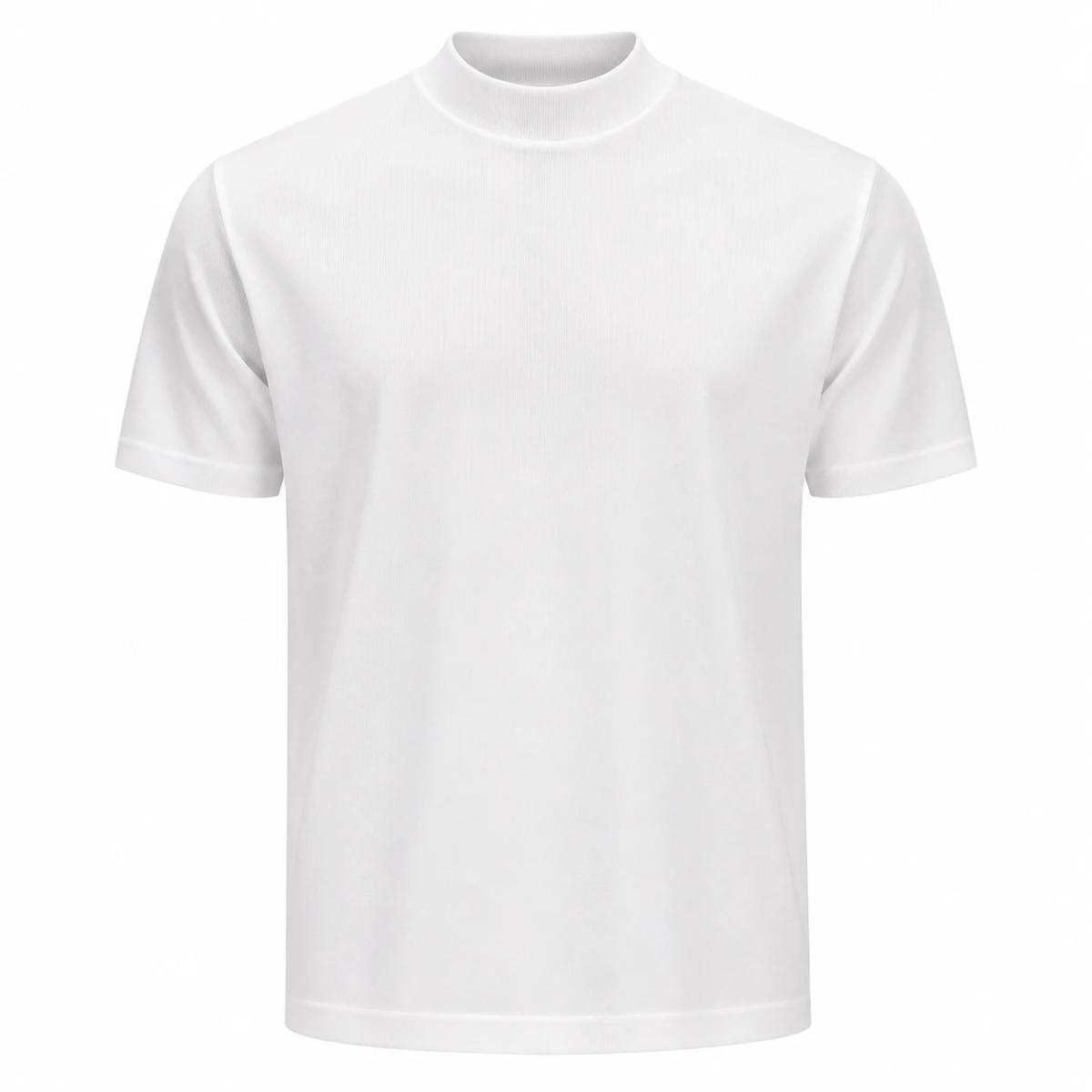 Polo Mock Neck White 2