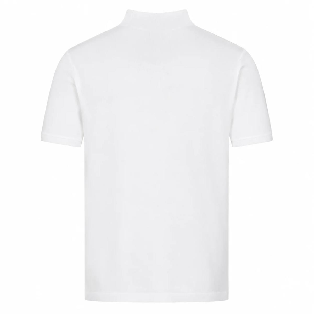Polo Mock Neck White 3