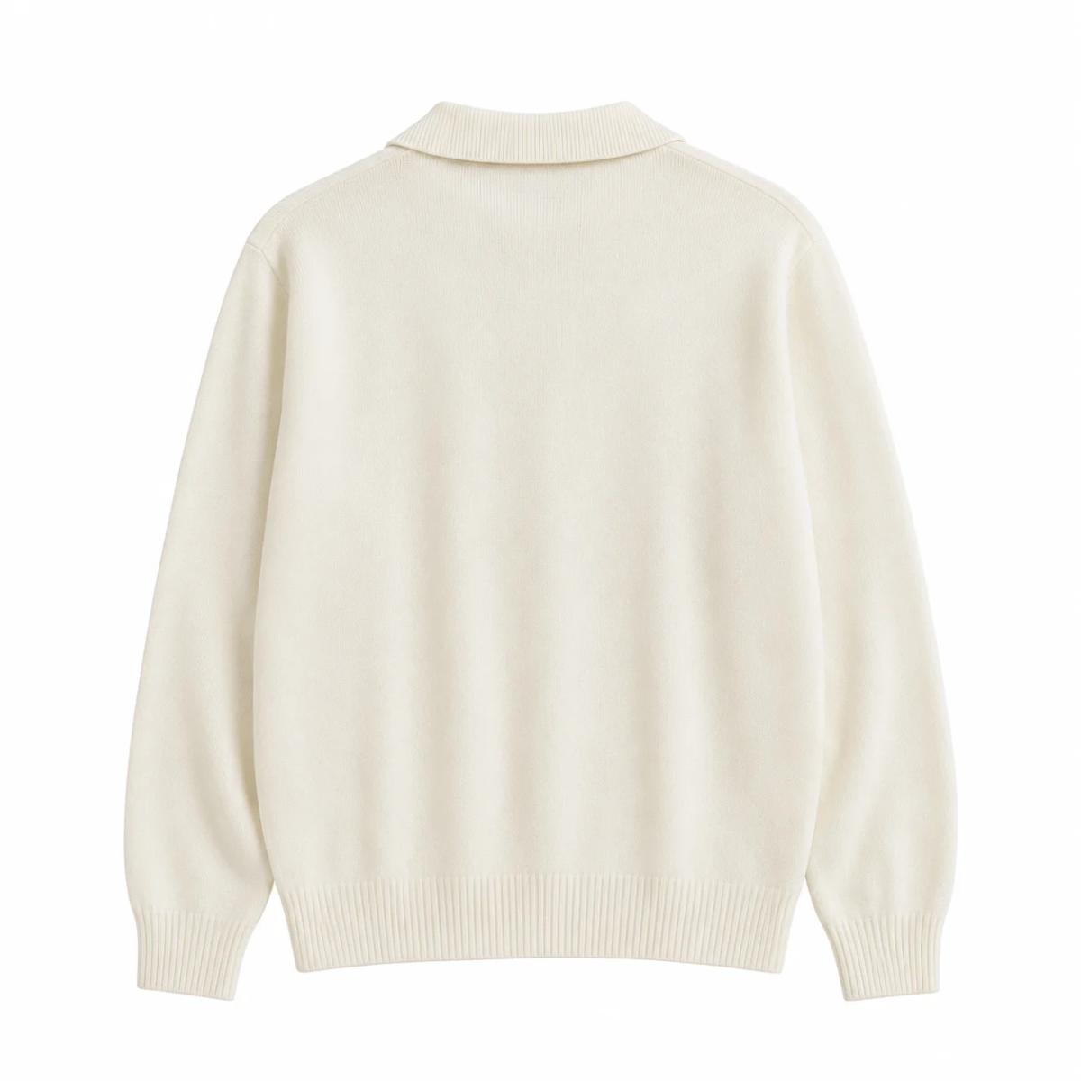 Suéter Polo Minimal Cream 3