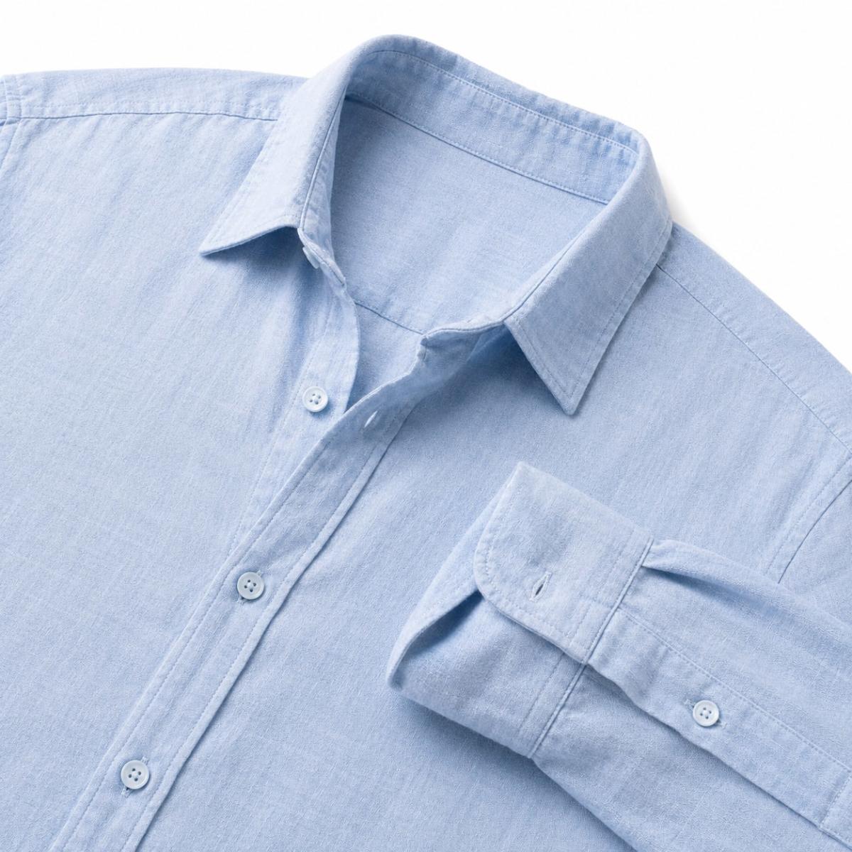 Camisa Sky Blue Linen