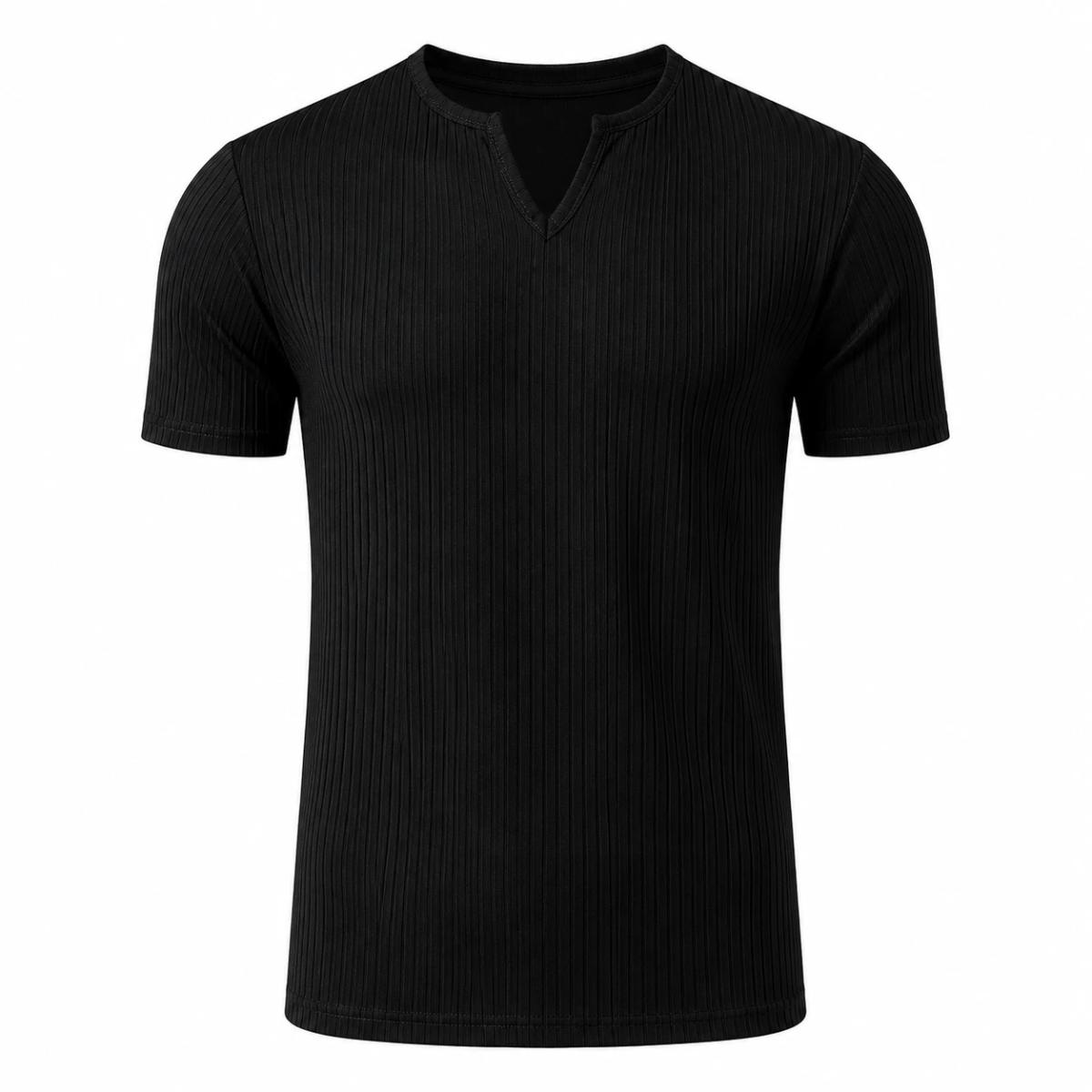Polo Ribbed Black 3
