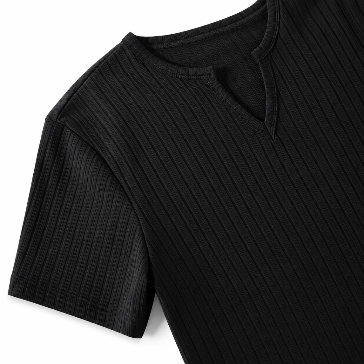 Polo Ribbed Black