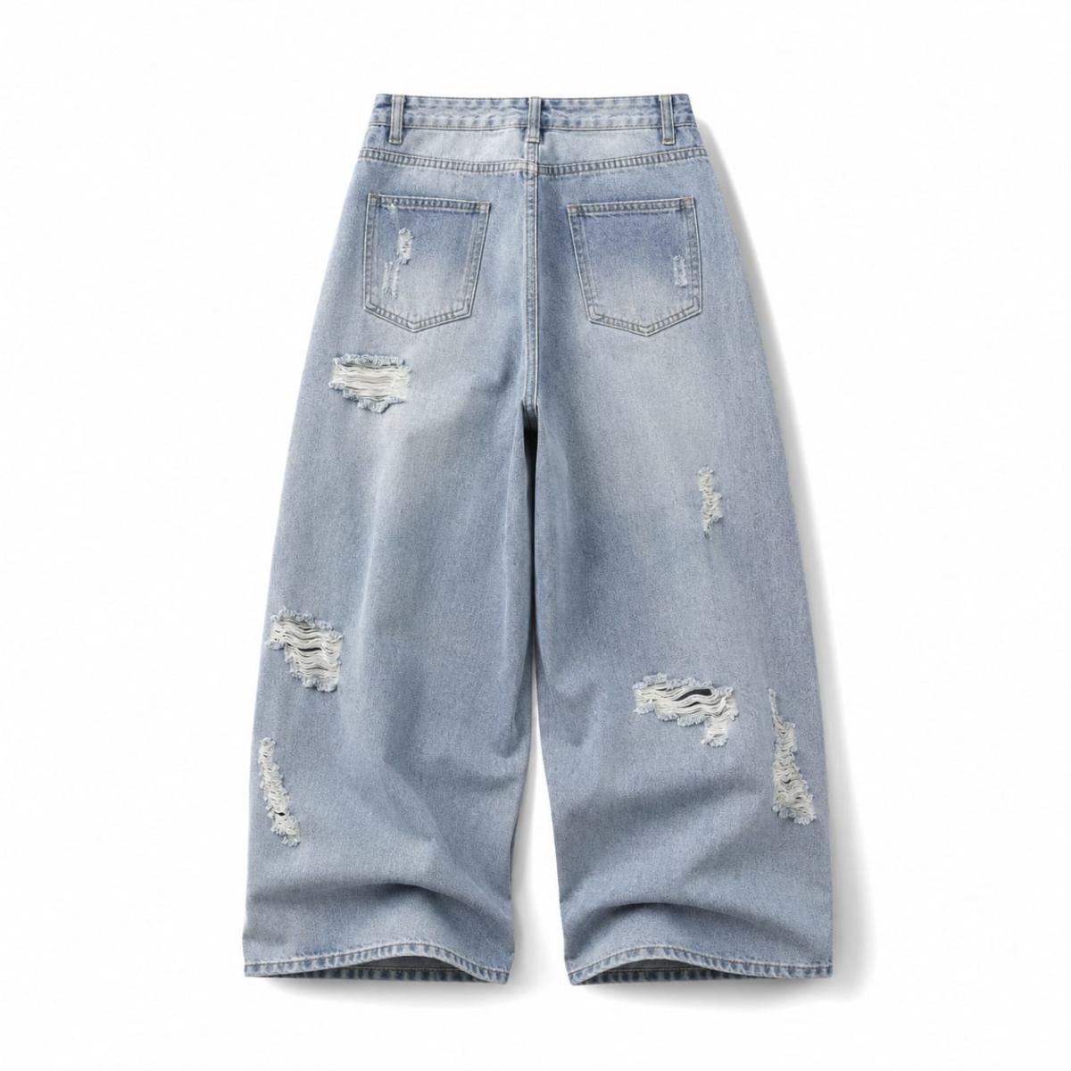 Pantalón Denim Ripped Baggy 3