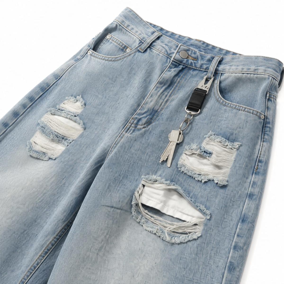 Pantalón Denim Ripped Baggy