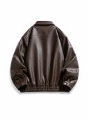 CHAQUETA CUERO CAFE 3