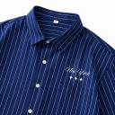 CAMISA A RAYAS AZUL