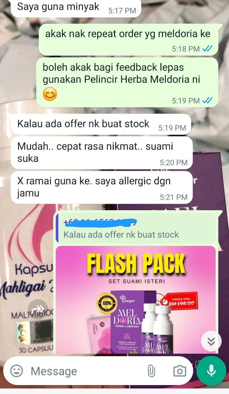 Testimoni. Mudah, cepat nikmat, allergic to jamu