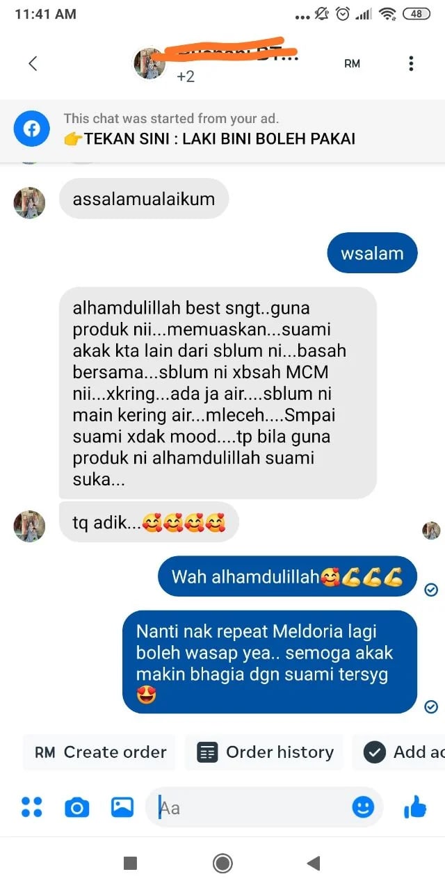 Testimoni FB, basah bersama, sebelum kering, suami suka