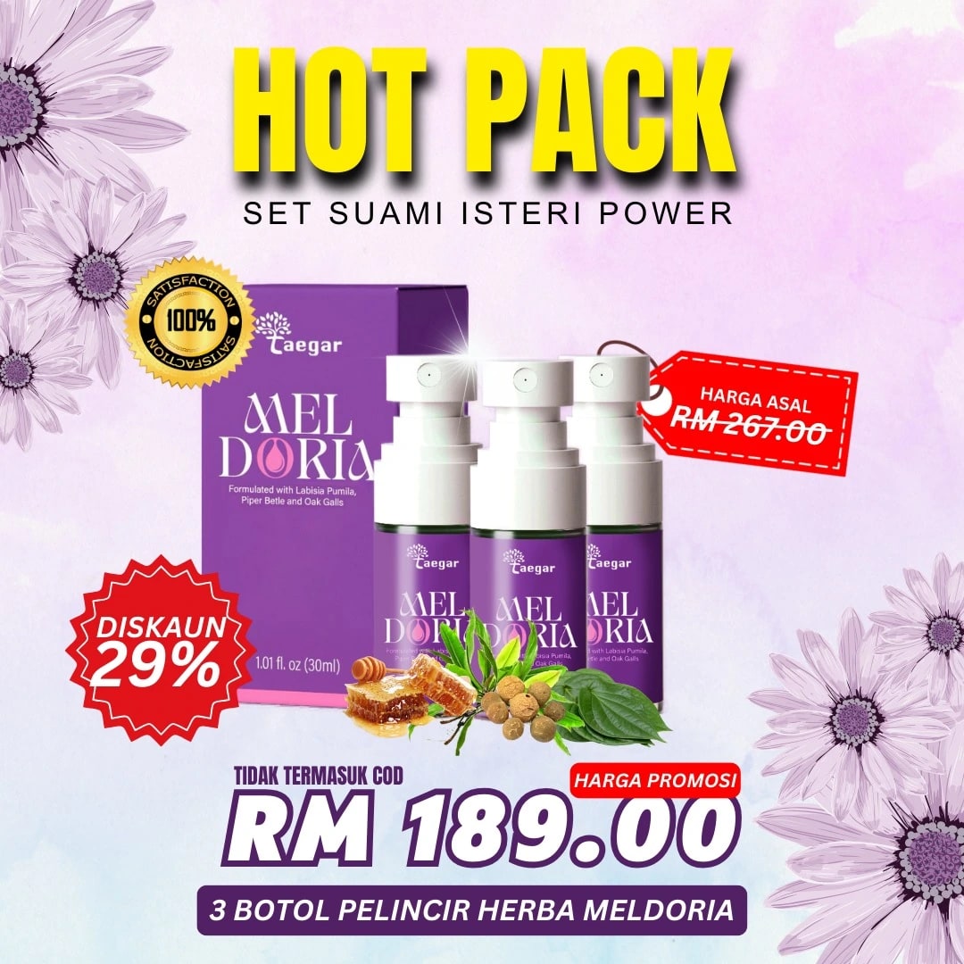 Pakej Hot, 3 botol Meldoria Gel