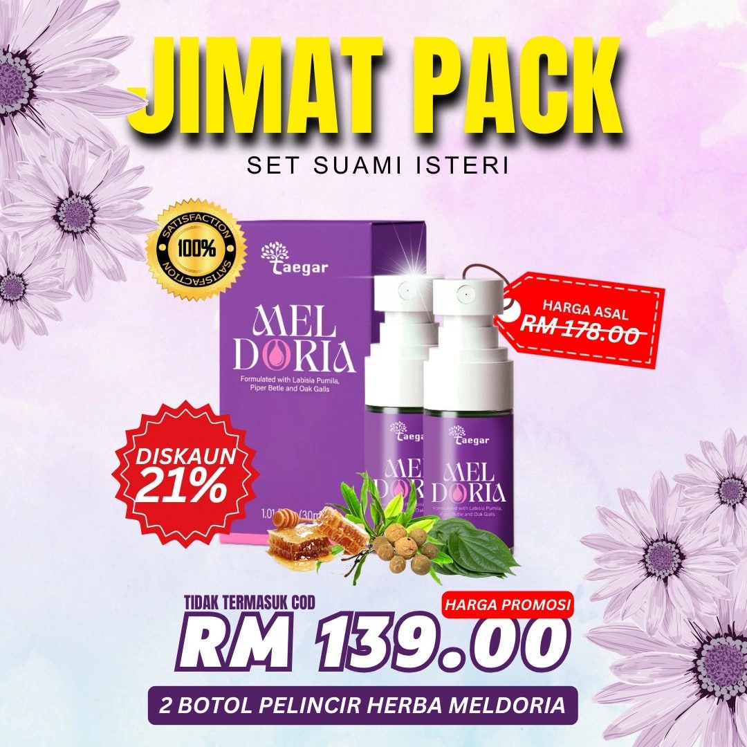 Pakej Jimat, 2 botol Meldoria Gel set suami isteri