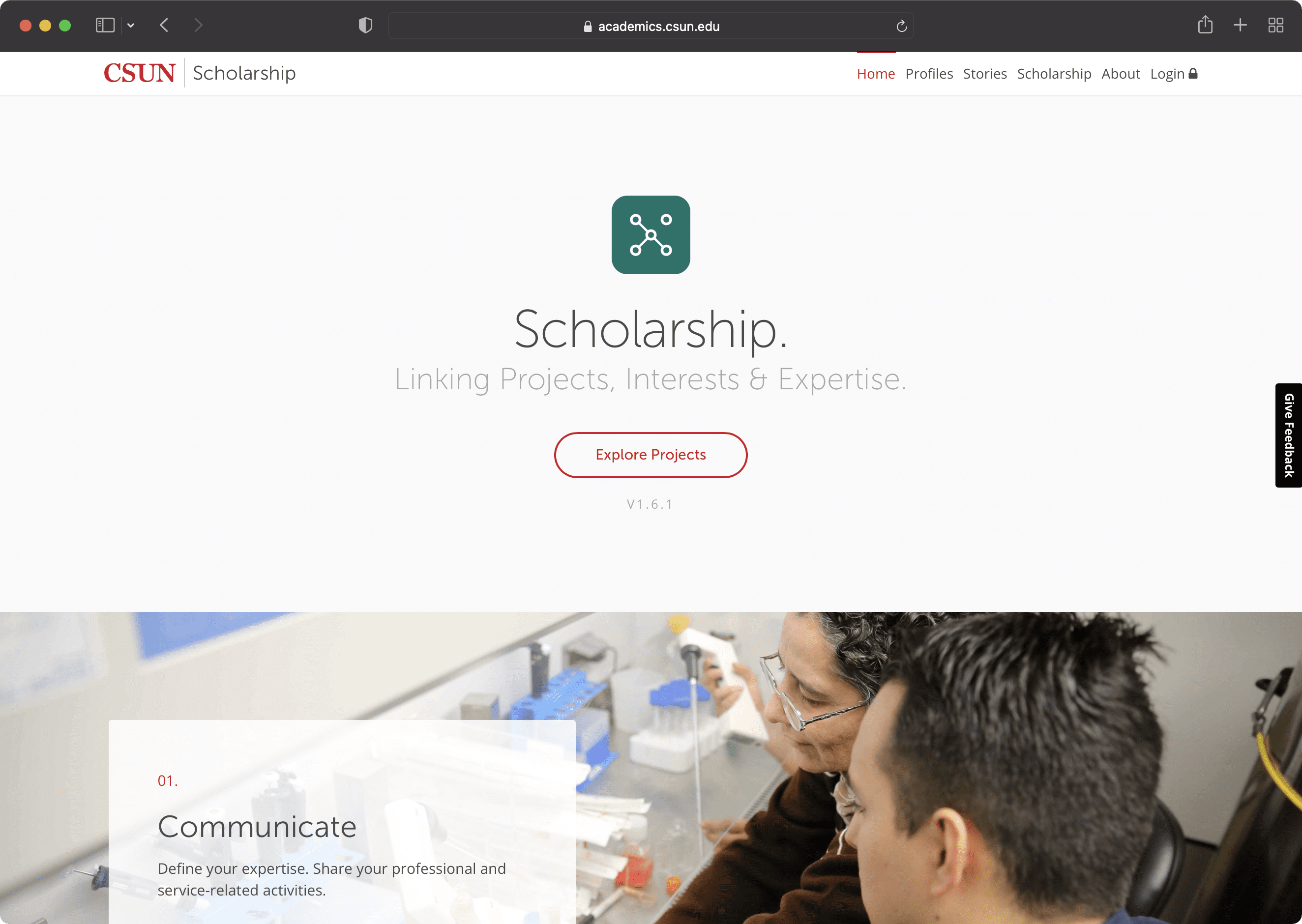 Landing page image of Scholarship.