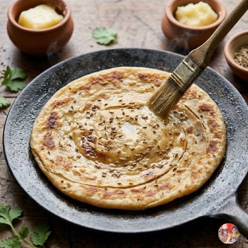 Cooking Ajwain Paratha