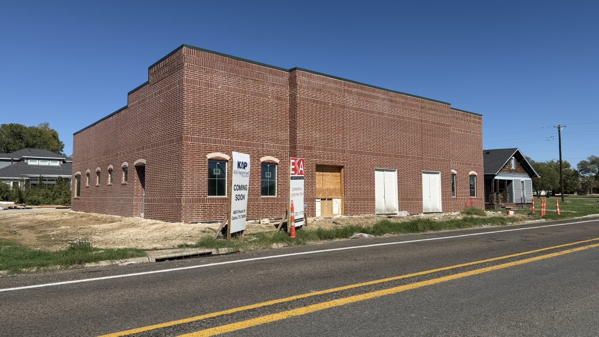 Brick exterior nearly complete, October 7, 2026