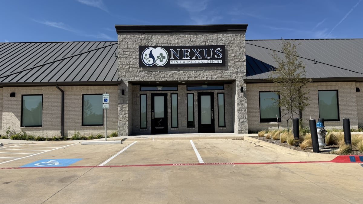 Nexus Mind & Medical Center storefront signage, October 11, 2026