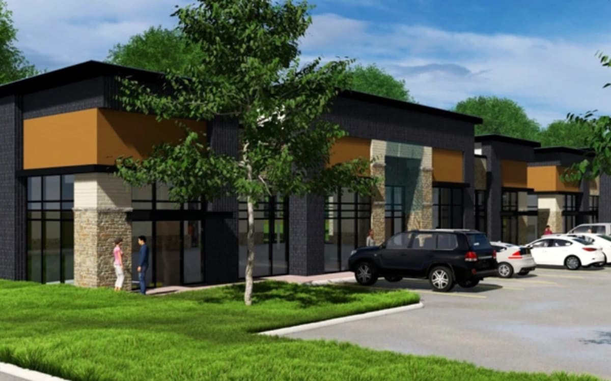 Celina Hills Plaza storefront rendering