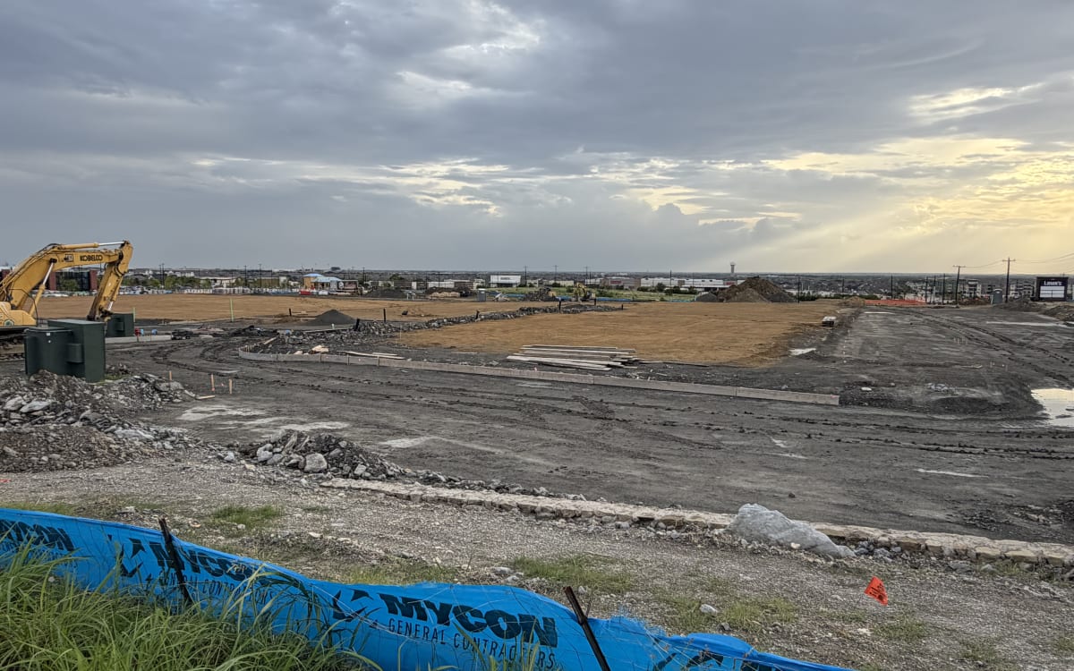 Crossing at Moore Farm site prep, July 16, 2026