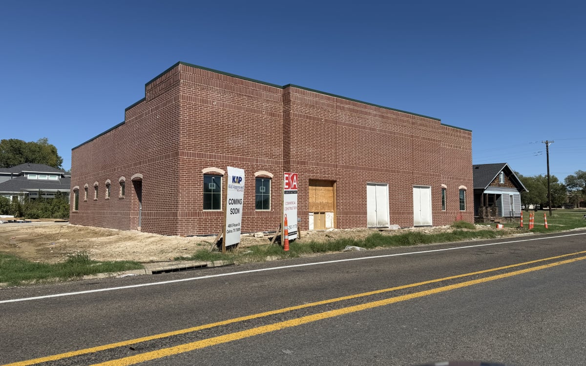 Brick exterior nearly complete, October 7, 2026
