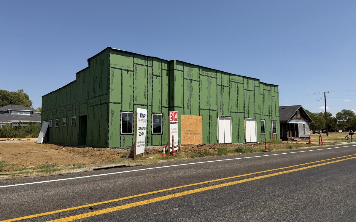 Sheathing complete with windows and doors, September 7, 2026