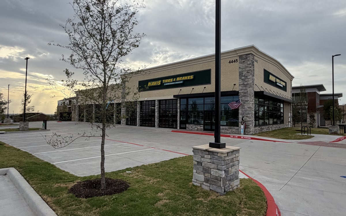 Mavis Tires & Brakes completed building with landscaping, July 16, 2026