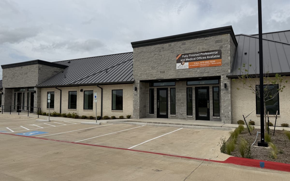 Creekside Celina Office Park Phase I building complete, April 3, 2026