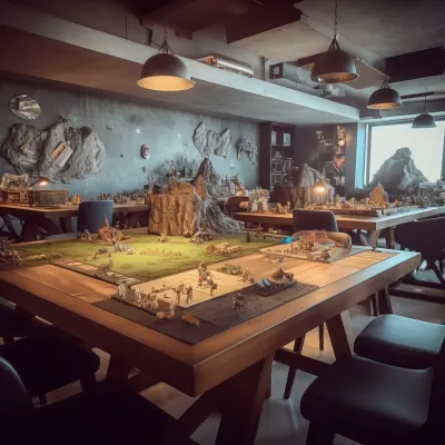 Playful tabletop gaming in the night