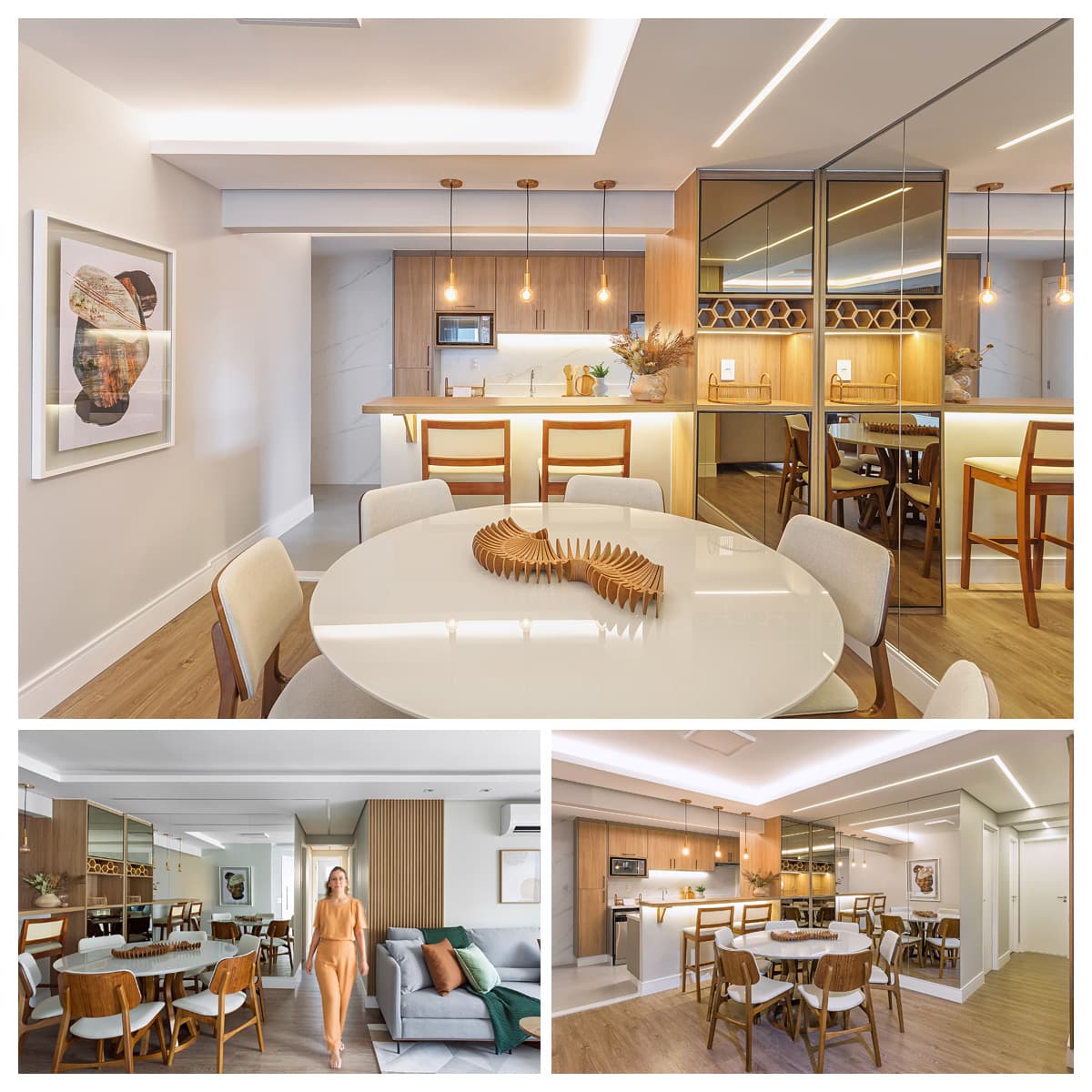 Reforma do RMV cria apartamento moderno e funcional / Fotografia Gustavo Awad