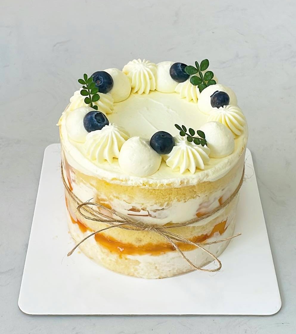 Bánh kem naked cake việt quất