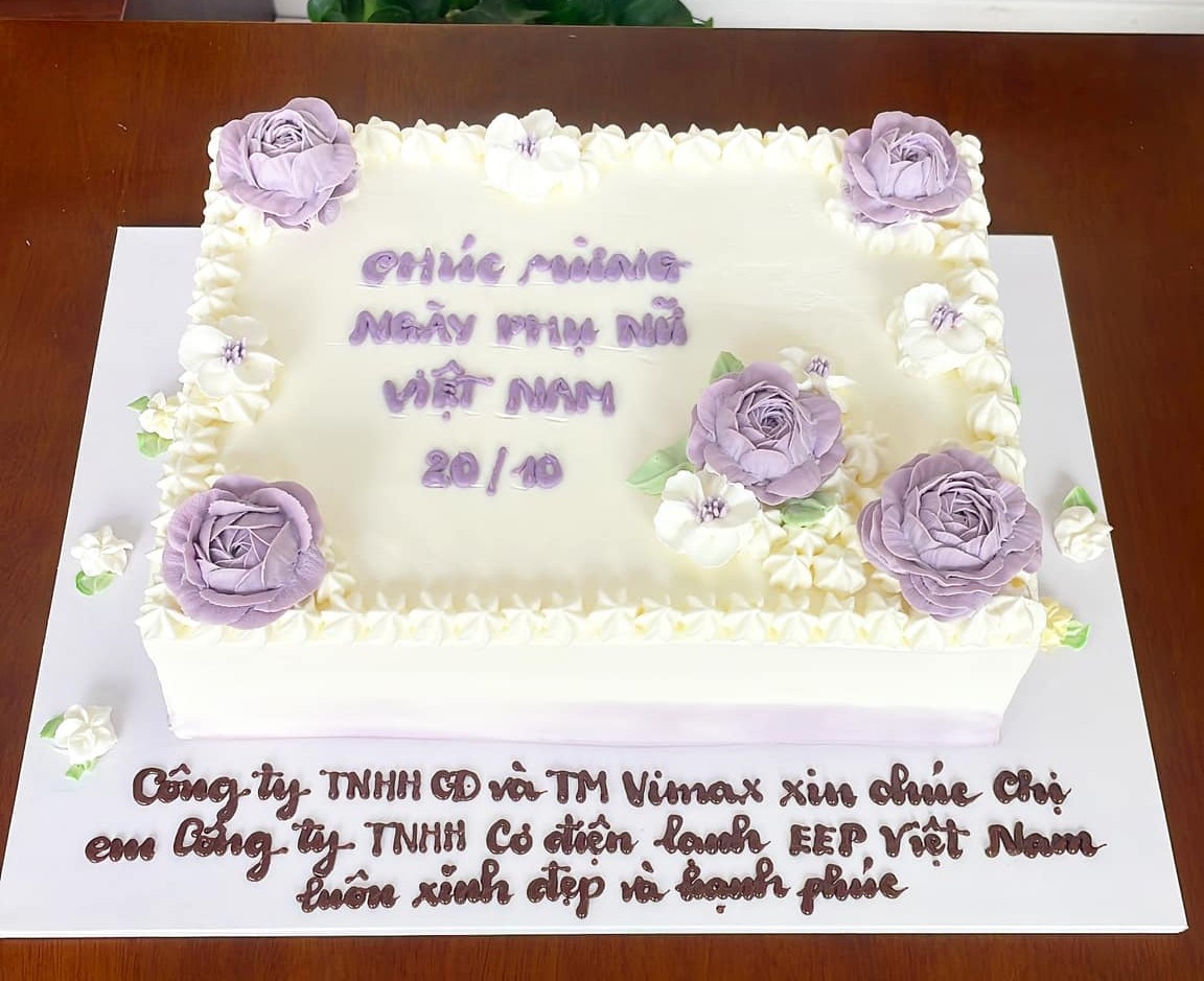 Bánh kem chúc mừng ngày Phụ nữ Việt Nam