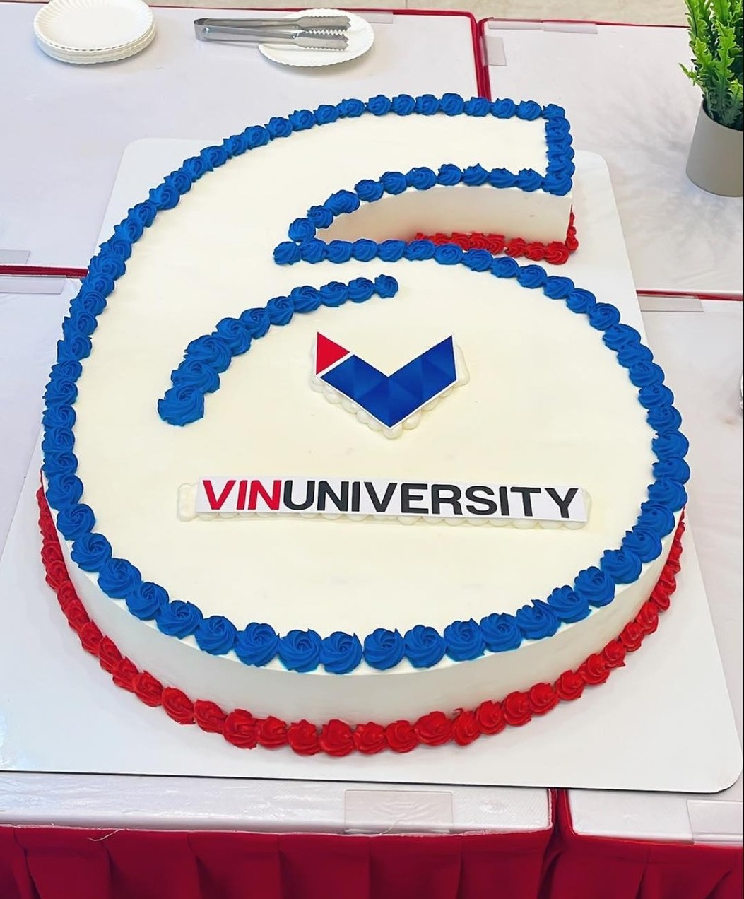 Bánh sinh nhật số 6 VinUniversity