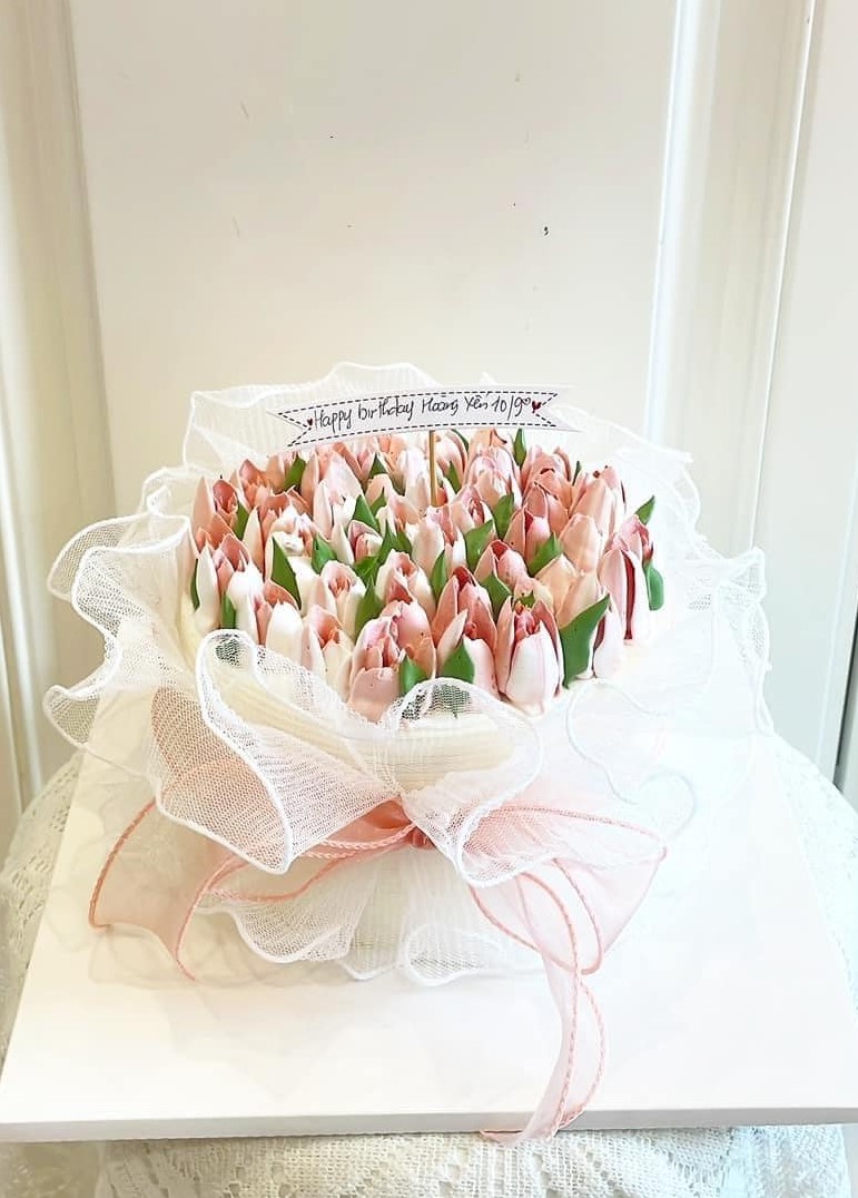 Bánh hoa tulip Hàn Quốc