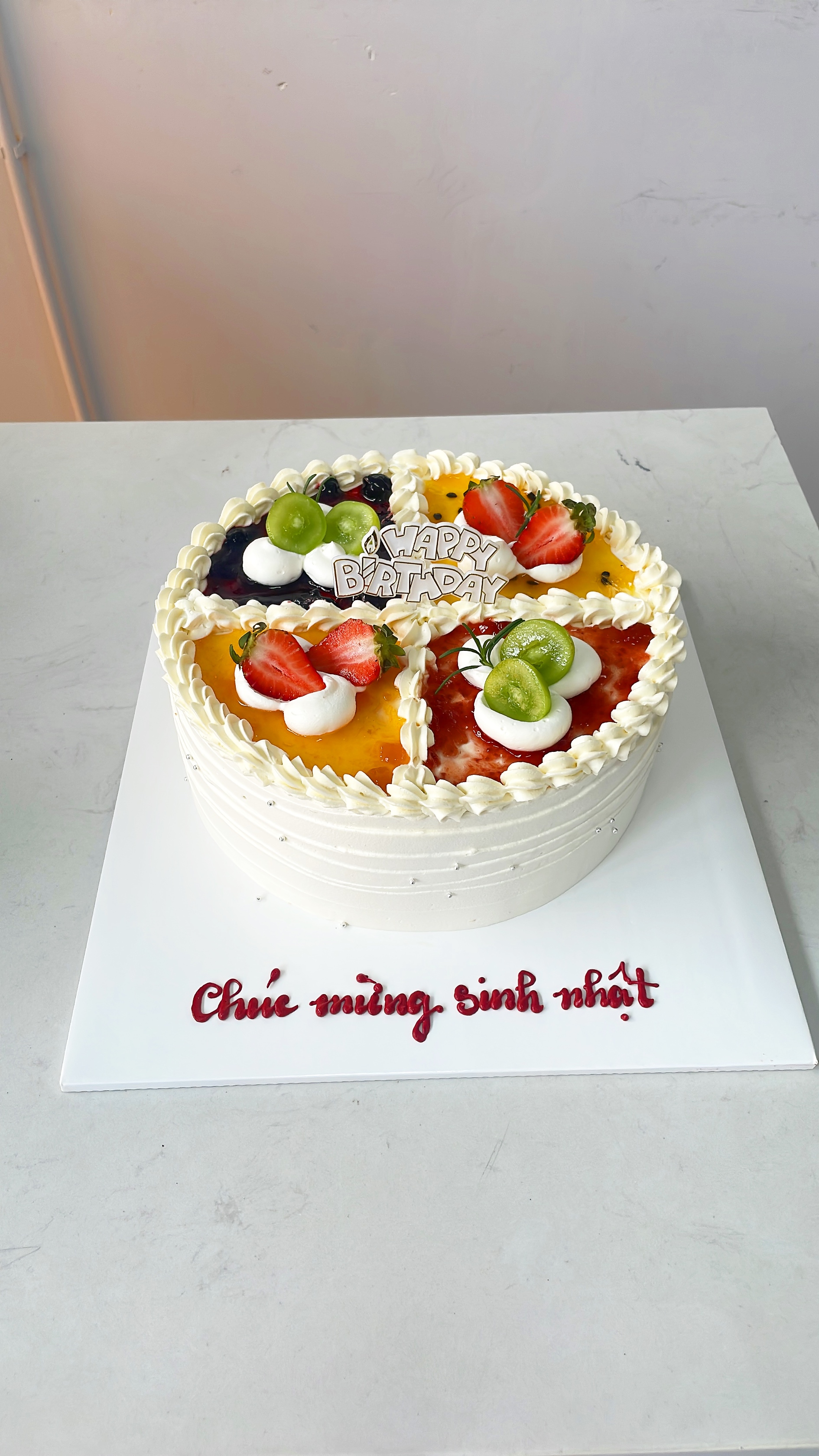 Bánh kem tươi trái cây 4 vị
