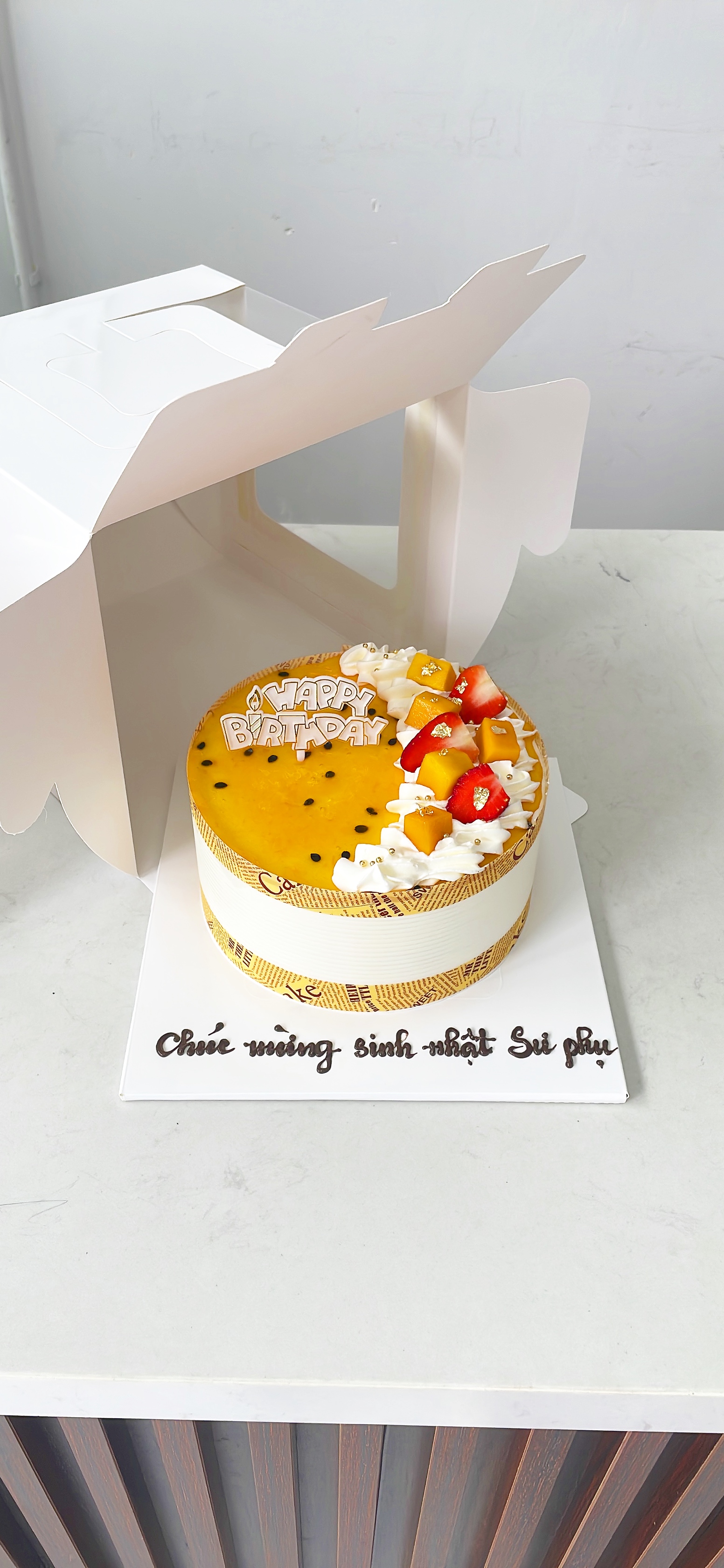 Bánh sinh nhật chanh dây xoài