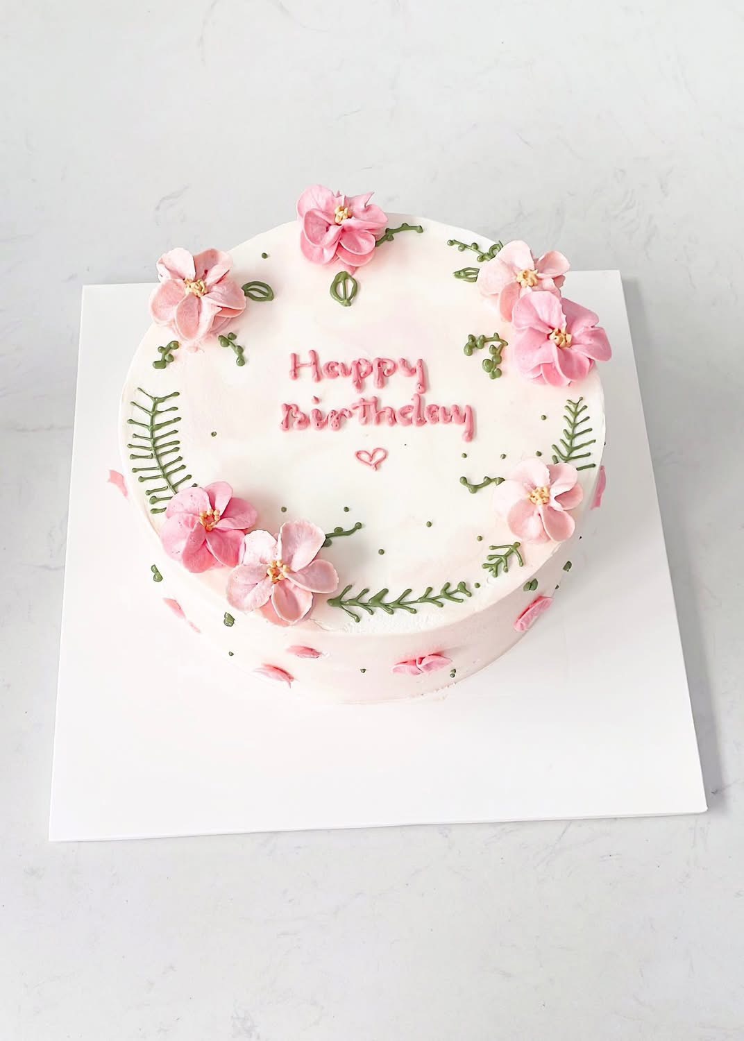 Bánh sinh nhật hoa hồng pastel