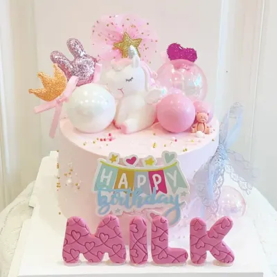Bánh sinh nhật unicorn bé gái
