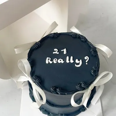 Bánh sinh nhật than tre 21 tuổi