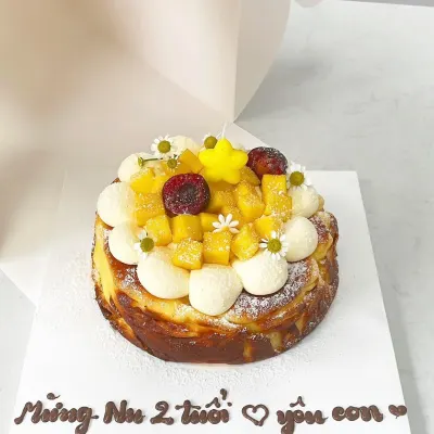 Bánh Burnt Cheesecake Xoài